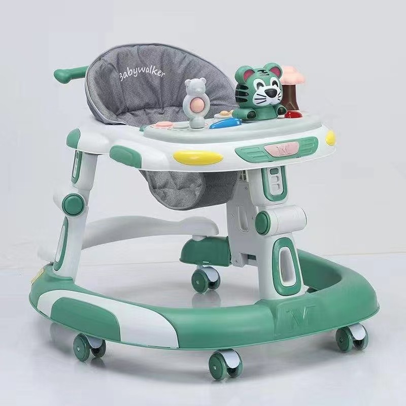 Baby Walker 2025 New Multifunctional 7-18 Months Baby Push Walker Foldableable Anti-Rollover