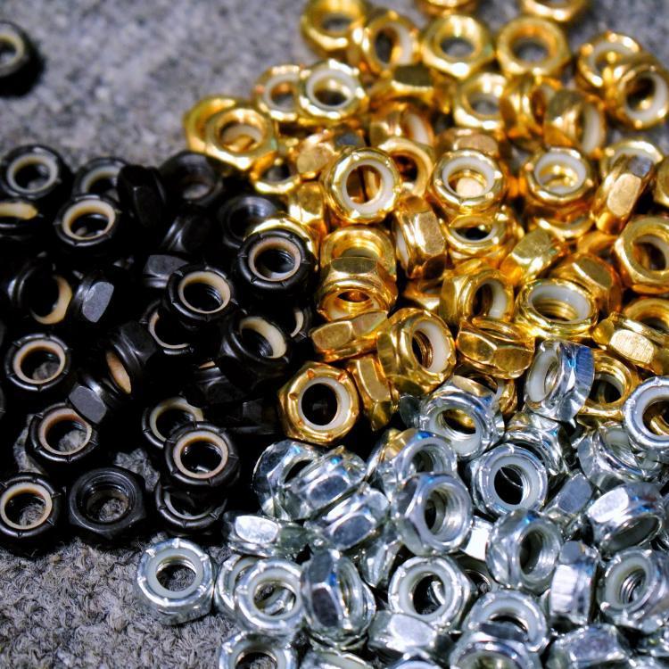 Двойной рокер, длинный скейтборд, гайка M8, противоотпускная, антикоррозийная