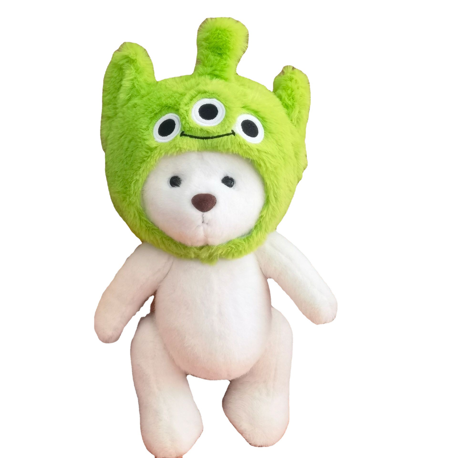 20cm cotton doll headgear 30cm Lena dinosaur headgear plush teddy bear hat doll accessories wholesale