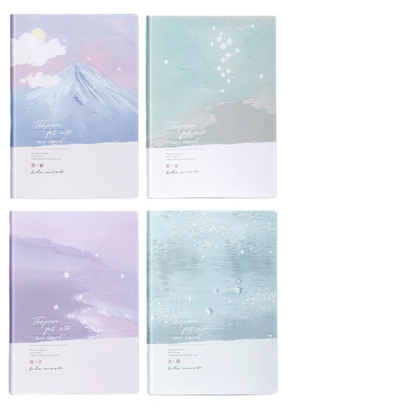 b5 plastic sleeve notebook A5 student office high-looking thickened diary small fresh plastic sleeve notebook