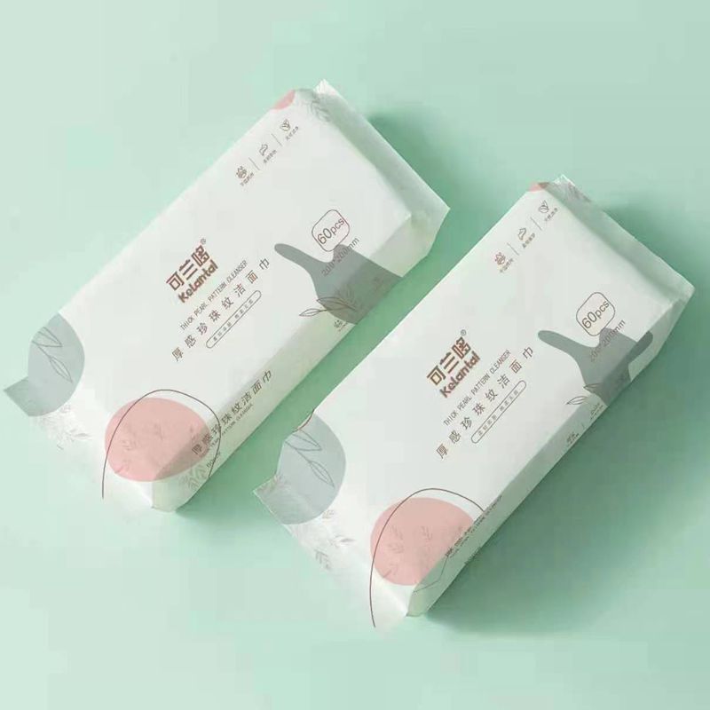 Kolan Duo Hanging Wash Towel Wall Hanging Withdrawal Cleansing Towel All Cotton Household Disposable Cotton Soft Towel Wholesale