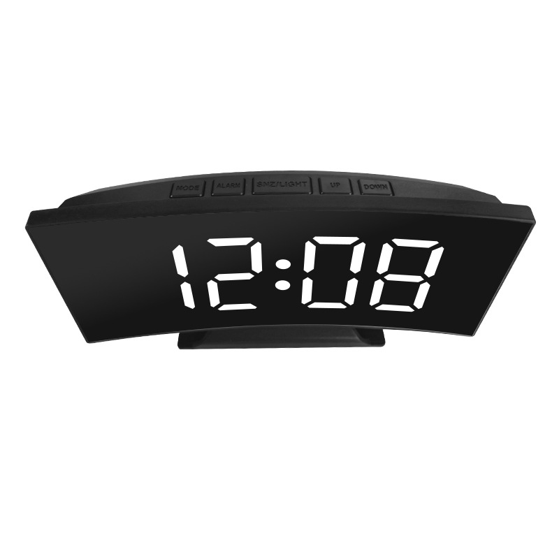 Foreign Trade Amazon Cross-Border New Rgb Colorful Large Screen Display Digital Clock Dual USB Smart Mirror Alarm Clock