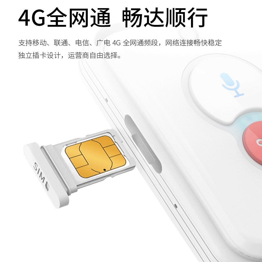 Three-Network 4g Elderly Anti-Lost Gps Locator Pendant for Alzheimer's Disease with Two-Way Call and Smart Alarm