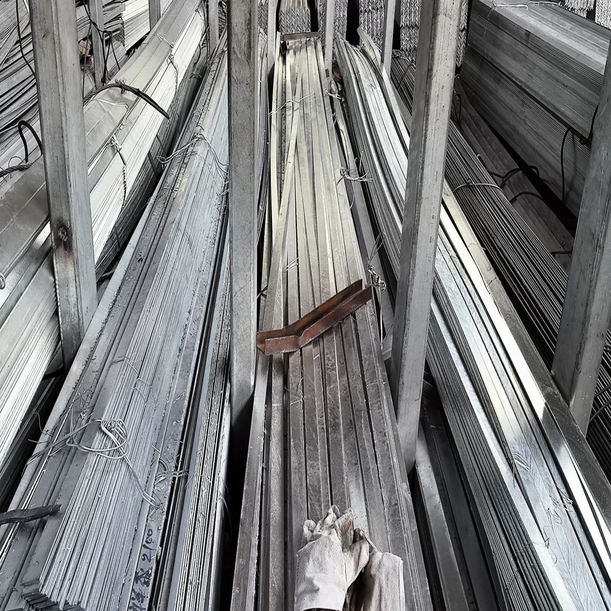 Manufacturer Supplies Q235 Galvanized Flat Iron Construction Engineering Bracket Lightning Protection Buried Special Flat Steel Ready for Sale in Seconds