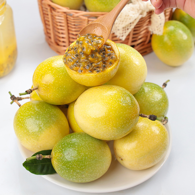 Dropshipping Guangxi Golden Qinmi No. 9 Passion Fruit Freshly Picked Seasonal Fruit for E-Commerce Platforms