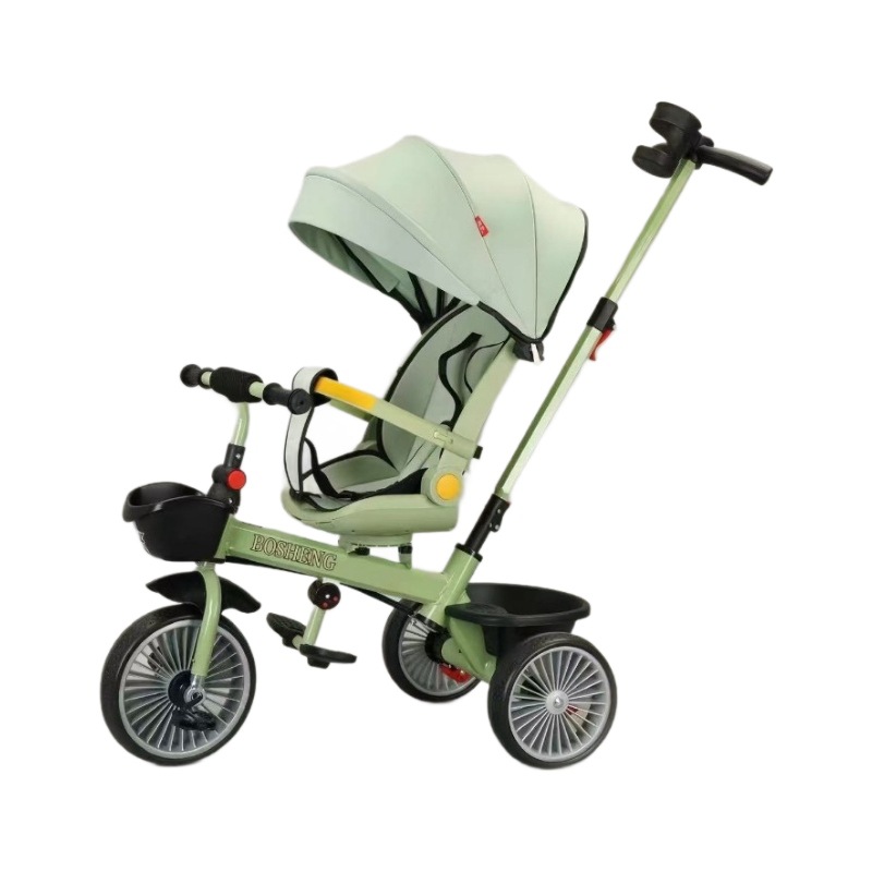 New S curved tricycle children's trolley baby infant tricycle lightweight children's stroller factory direct supply