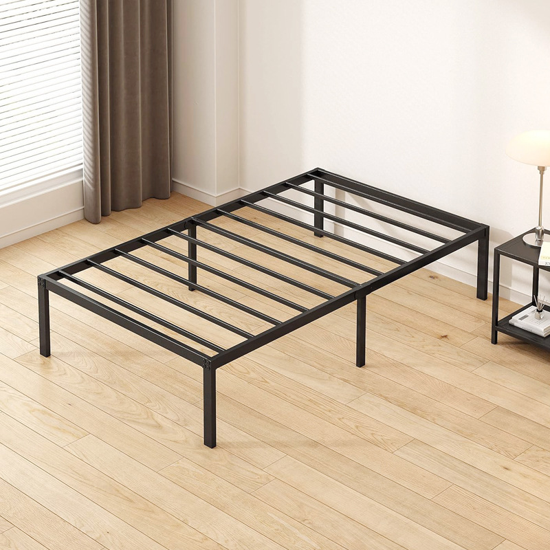Cross-Border Special Supply for Bedroom Double Bed Removable Platform Bed Frame Simple Hotel Large Platform Iron Bed Frame