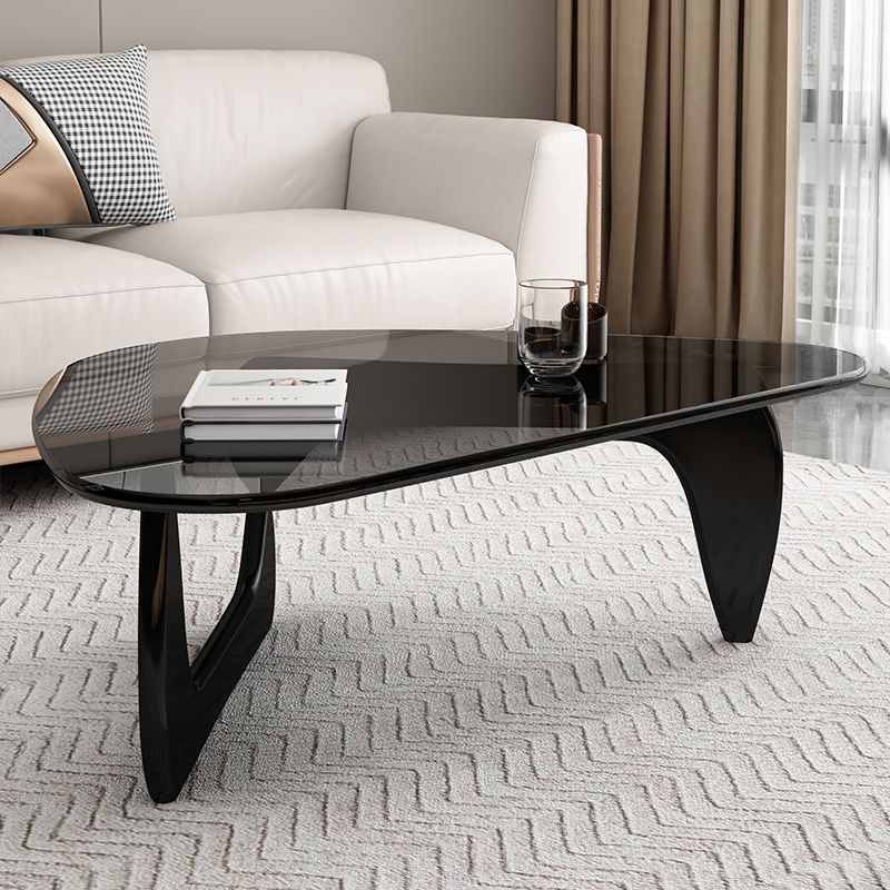 New Movable Coffee Table Coffee Table Glass Rock Board Explosions New Special-Shaped Small Table Ins Style Simple on the Floor