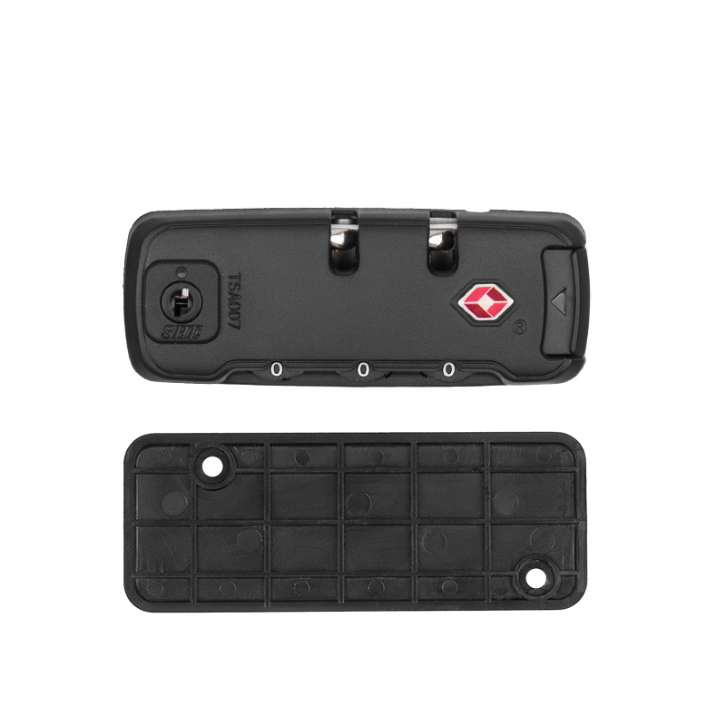 Factory in stock wholesale password lock tsa Customs lock backpack zipper lock TSA21101 customs fixed lock Black