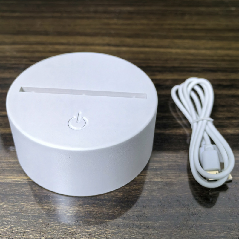 Factory wholesale 3D night light base remote control touch colorful base DIY acrylic creative USB charging base