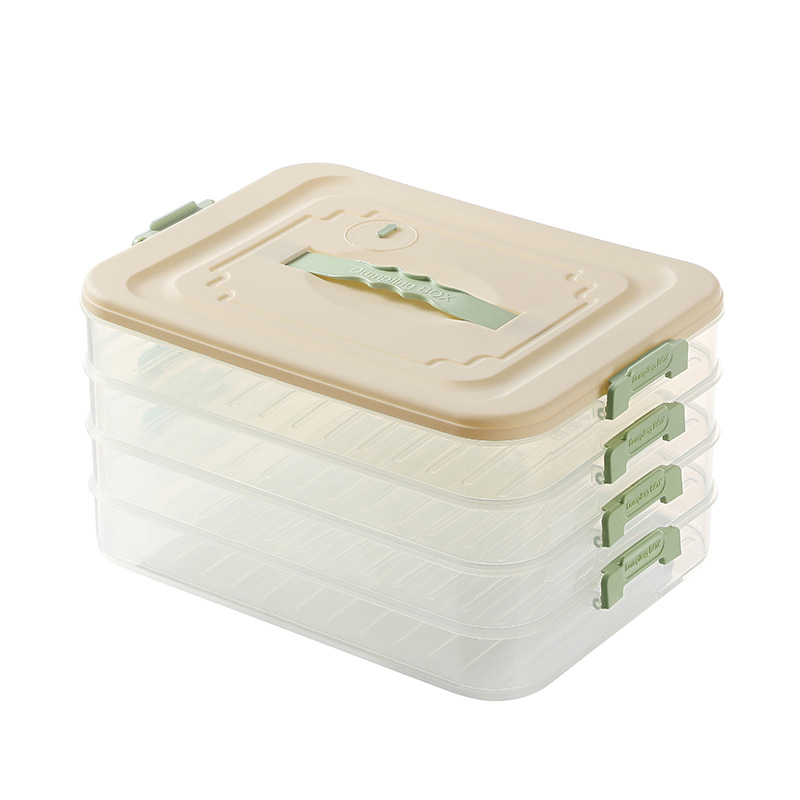 Dumpling box household food grade dumpling frozen special sealed crisper wonton quick-frozen kitchen refrigerator storage box