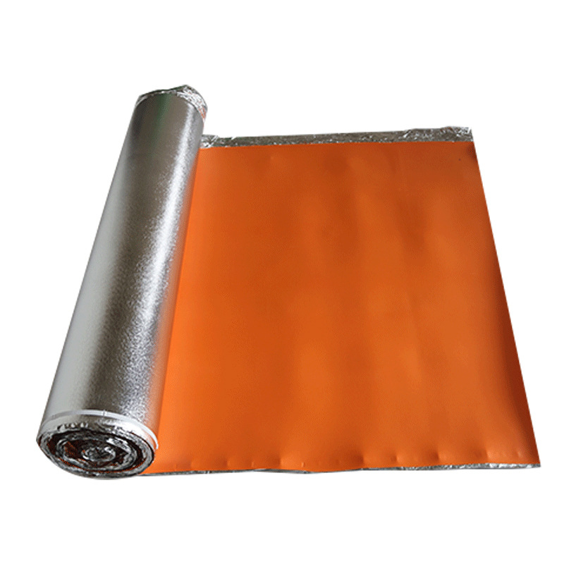 2MM3MM Orange IXPE Aluminum Coated Film Non-floor Heating Geothermal Floor Film Wooden Floor Moisture-proof Film Silent Mat Silver Film