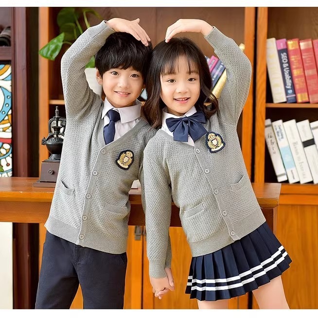 Британский стиль преппи, униформа для детского сада, средней и начальной школы, костюмы, чертежи и образцы, обработка и кастомизация