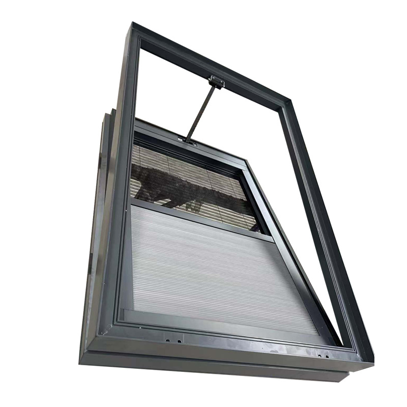 Aluminum Skylight Sunroom Skylight Beveled Thickened Skylight Sliding Breathable Attic Manual Window Basement Light Well