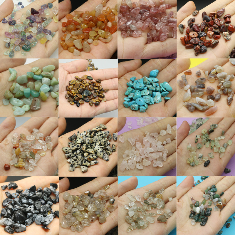 Натуральные каменные гравийные бусины, перфорированные бусины 5*8 мм, оптовая продажа аксессуаров DIY