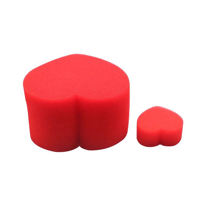 Romantic Wedding Bright Red Heart Sponge Street Magic Performance Foam Magic Props for Girls
