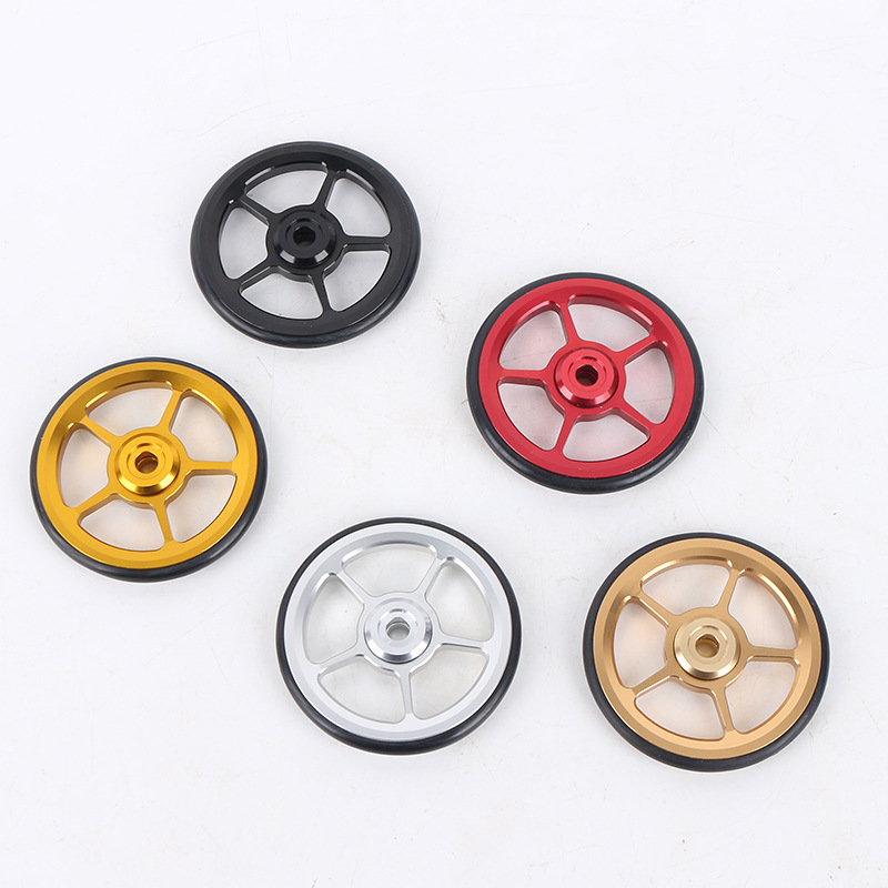 Xiaobu Folding Bike Easy Wheel Mud Guard Wheel 65mm Push Wheel Can Be Engraved with British Cloth Bird Bike