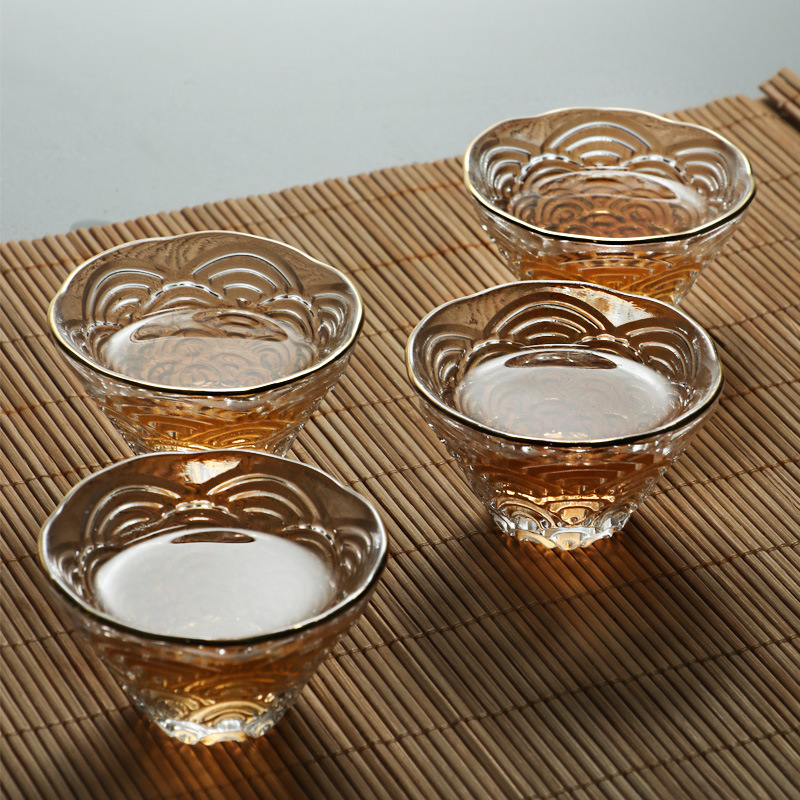 Japanese-Style Creative Sake Pot Set Xiangyun Series Glass Sake Pot White Wine Sake Cup Home Wine Warmer Wine Set