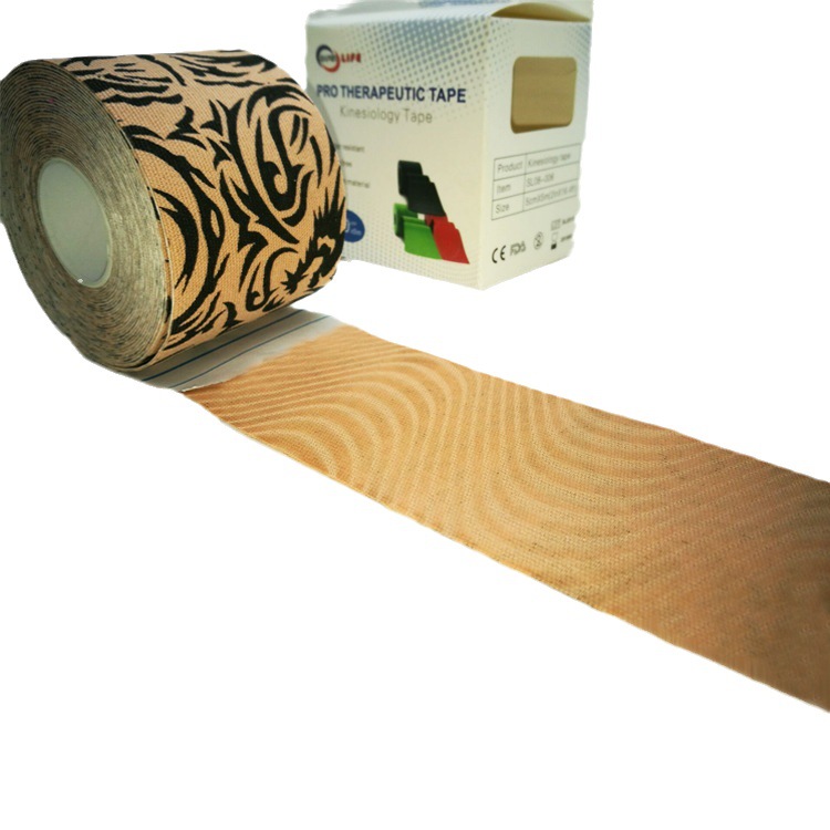 Universal pure cotton elastic muscle tape tattoo pattern color muscle patch high adhesion muscle internal effect patch sports bandage