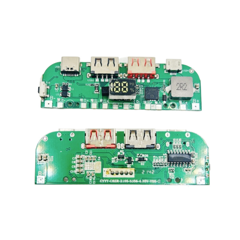 22.5 watt fast charging mobile power DIY motherboard flash charging QC digital display 3.85V lithium battery boost PD motherboard