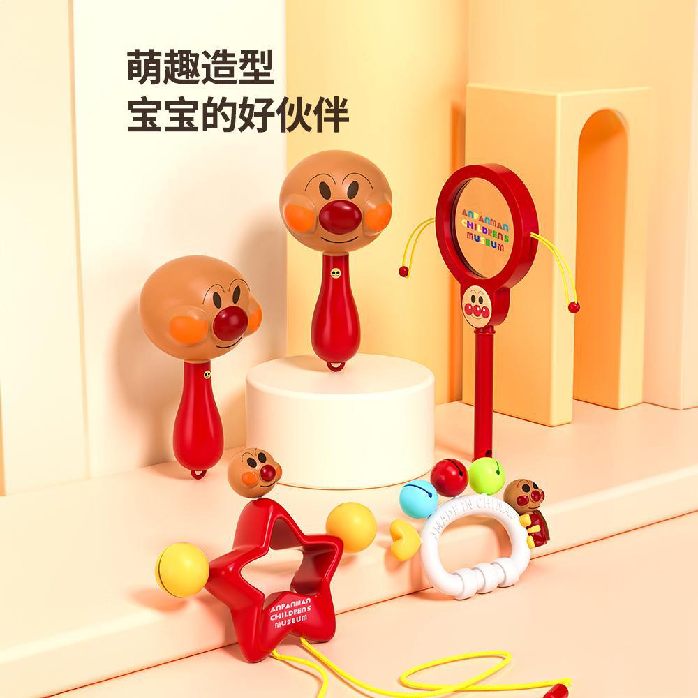 Cross-border Superman Sand Hammer Baby Hand Bell 0-1 Year Old to 3 Months 6 Baby Toy Newborn Early Education Grasp Training