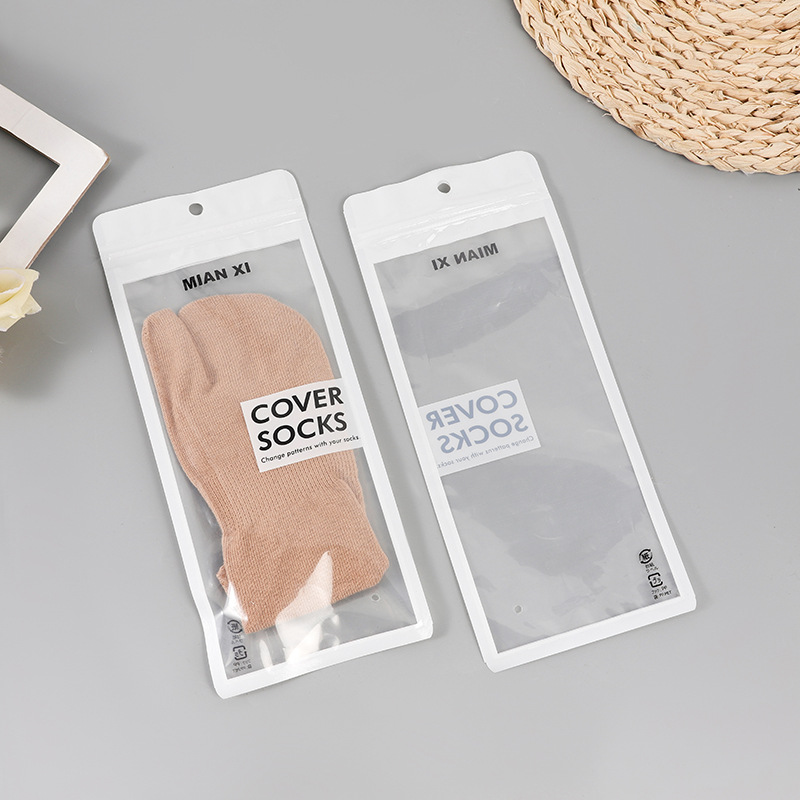 Ready Stock Boat Socks Packaging Bag, Socks Ziplock Bag, Children's Socks Seal Bag, E-Commerce Special Plastic Bag, Popular Special Packaging