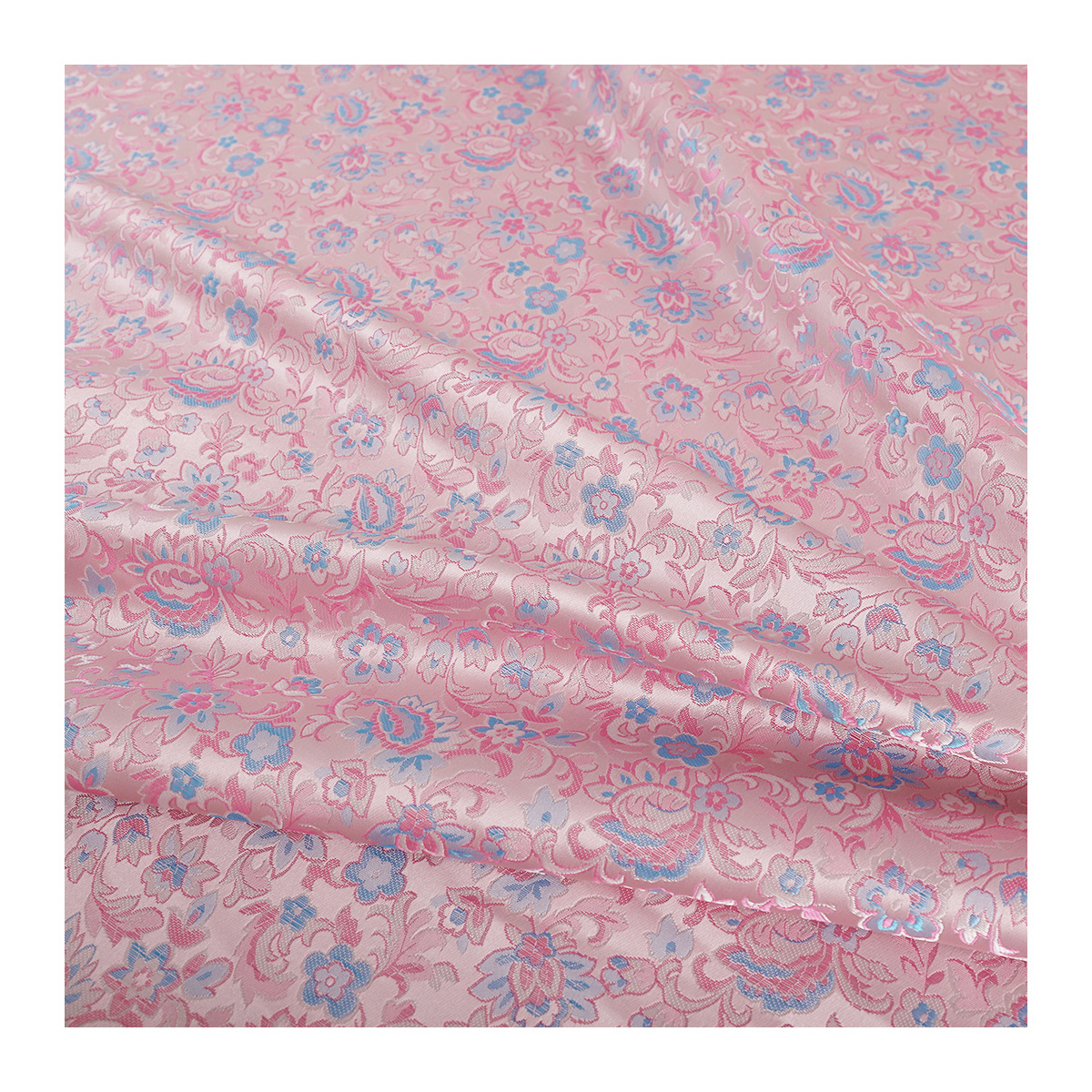 "FS026 Open Laugh" National Style Imitation Song Brocade Jacquard Fabric Vest Jacket Coat Silk Satin Fabric