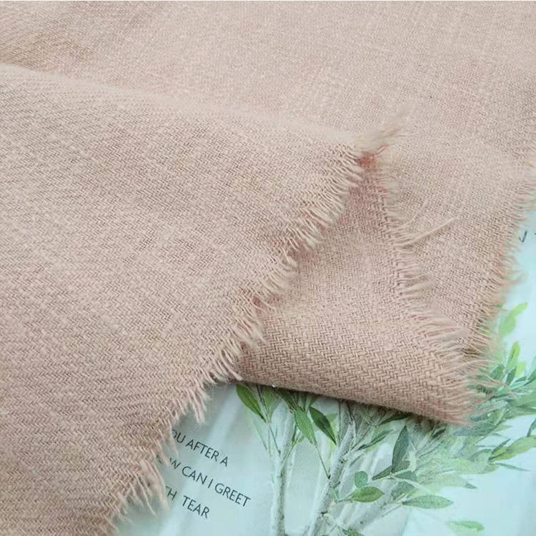 Spot Ramie Cotton Fabric Twill Ramie Bamboo Wash Plain Color Ancient Costume Zen Clothing Tea Art Clothing Top Fabric