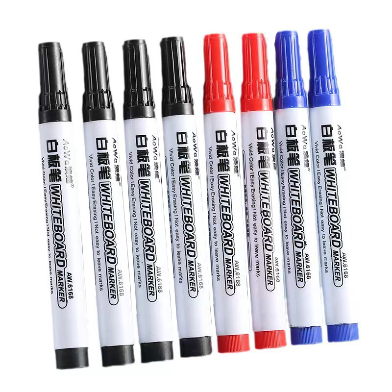 Whiteboard Pen Can Be Erased and Refilled with Ink Whiteboard Pen Large Pen Office Teacher with Thick Head Blackboard Marker Pen Black