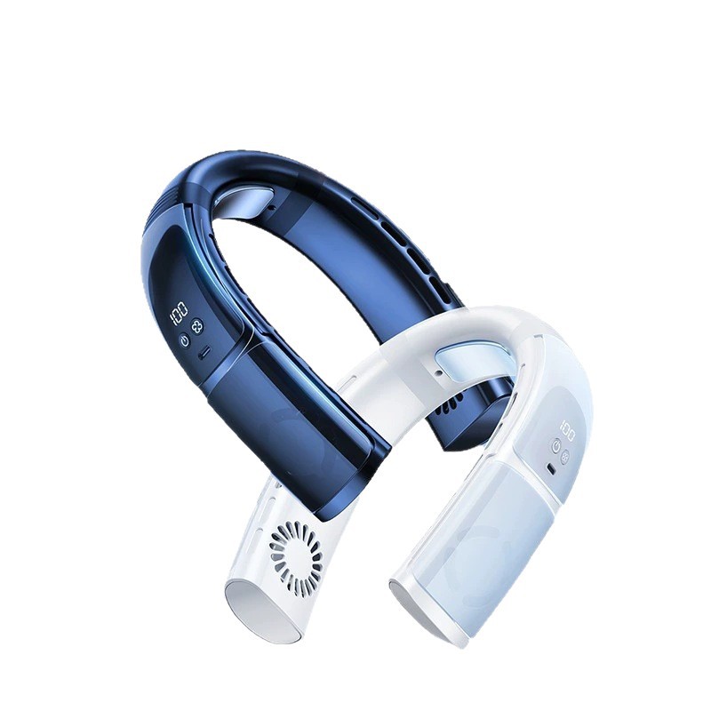 D07 Hanging Neck Fan Portable USB Rechargeable Fan Mini High Wind Cooling Hanging Neck Fan 5000 Mah Electric