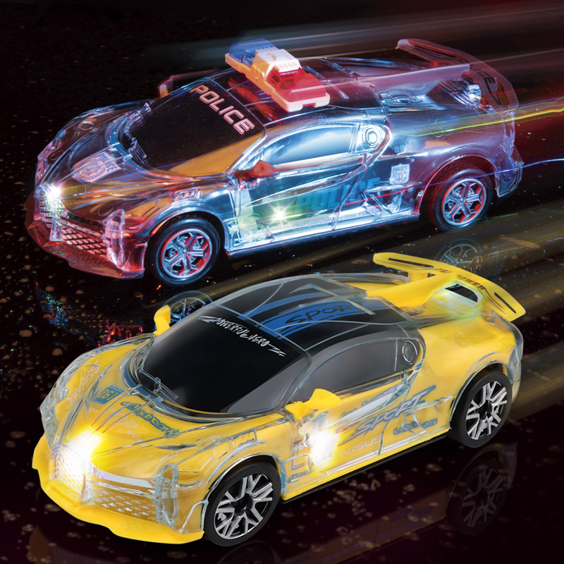 Детская электрическая игрушечная машина, универсальная полицейская машина, инерционная спортивная модель, игрушка для мальчиков оптом