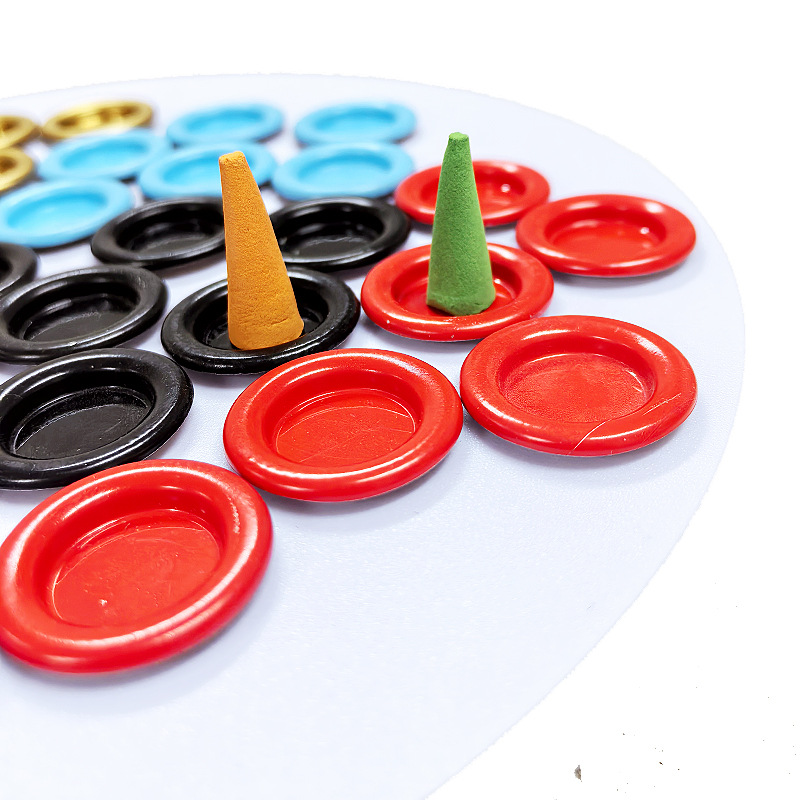 Color metal small disc small incense tota incense cone incense tray small incense holder simple portable small incense burner