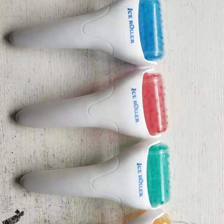 Ice Roller Source Wholesale Face Ice Head Roller Cold Compress Massage Care Plastic Head Ice Roller Beauty