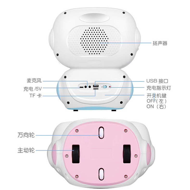 Intelligent early education robot dancing toys can interact with robot learning machine 0-8 years old 3-6 years old enlightenment AI