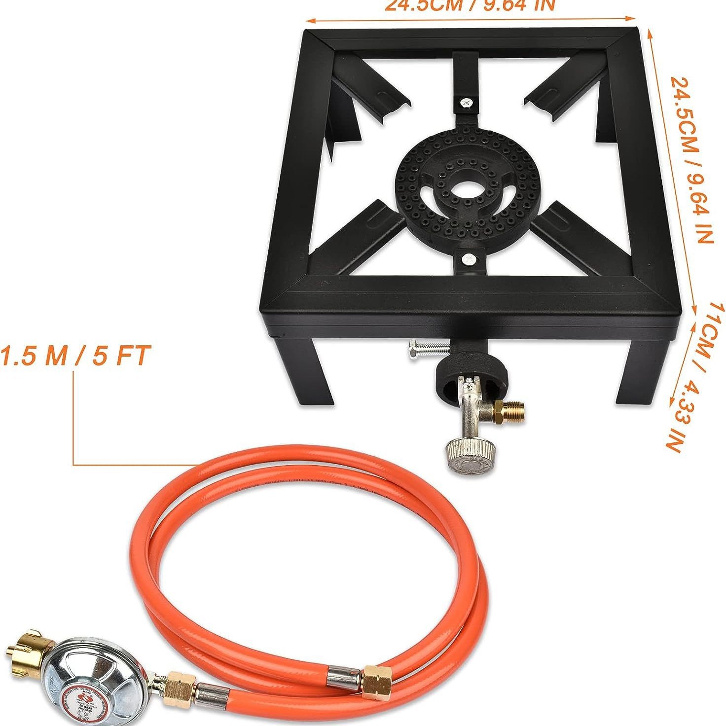 German-style stove head outdoor fire stove with pressure regulator cast iron stove German pig iron stove Amazon gas stove