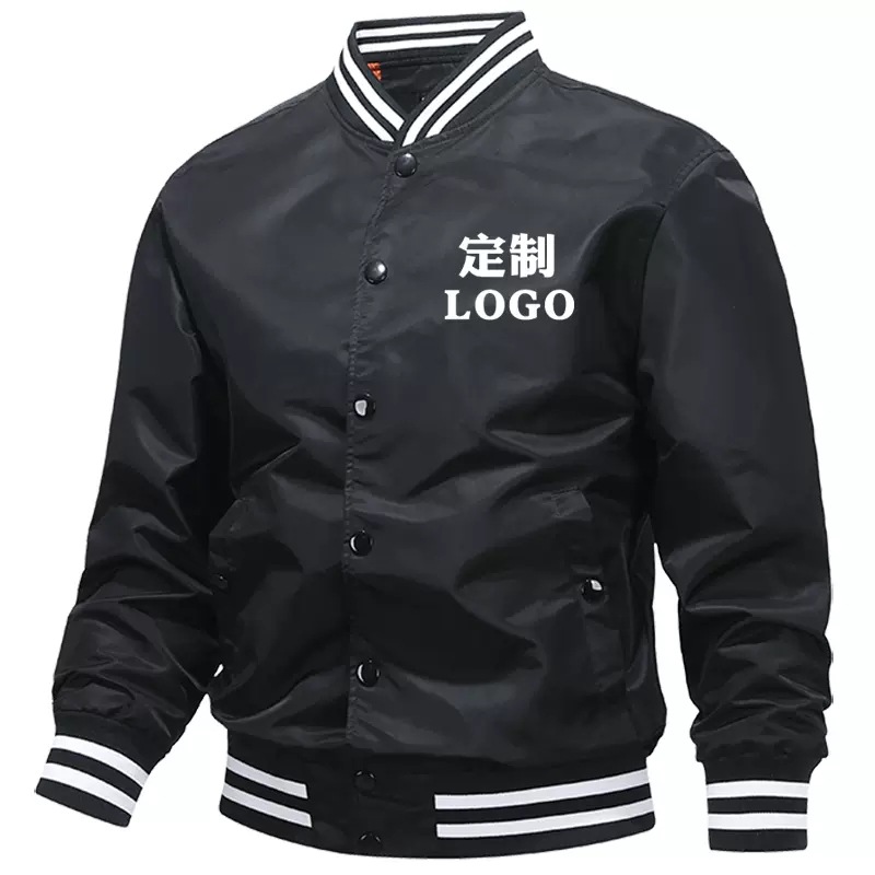 Custom Flight Jacket 2023 Autumn and Winter American Retro Stand-Collar Baseball Jacket Foreign Trade Cross-Border Coat Trendy Retro