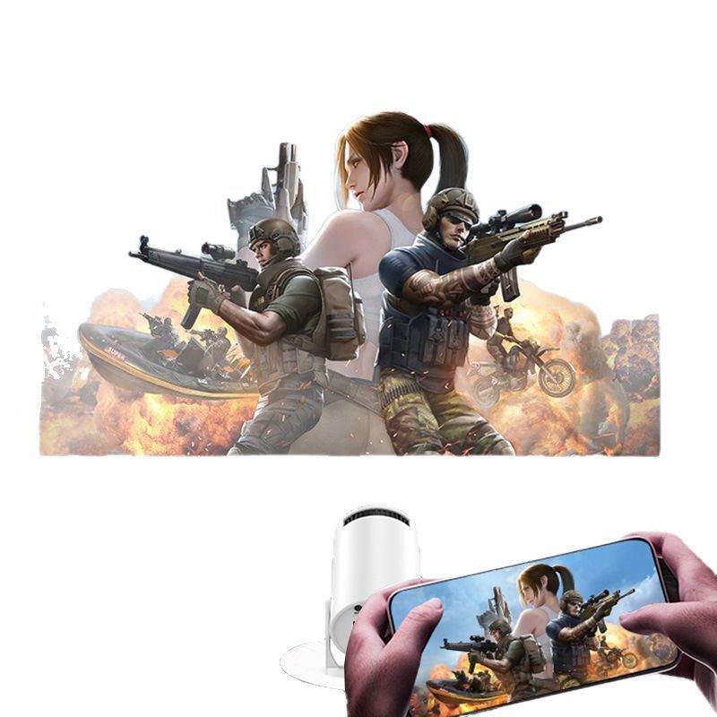 Cross-Border Popular 1080P Projector Hy300 Mini Android Smart New Wifi Projector Bedroom Wall Projection