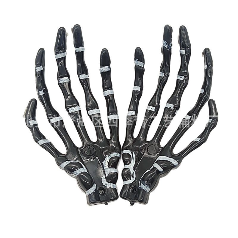 Skeleton Bone Hand Halloween Toy Simulation Bone Hand Ghost Festival Party Tricky Threat Props Luminous Ghost Claw
