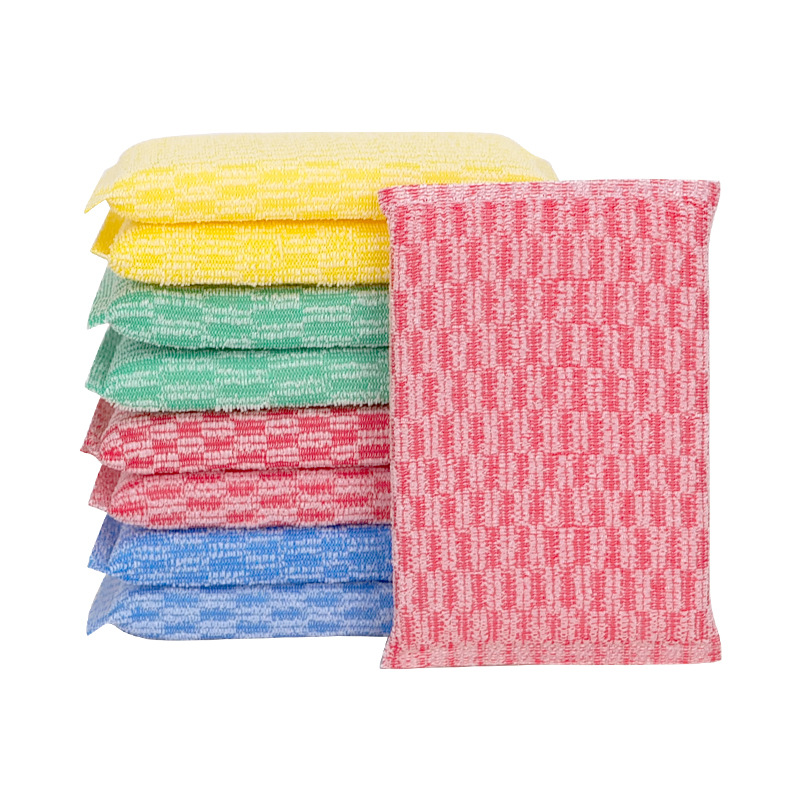 Cross-Border Scrubbing King Kitchen Scouring Pad Sponge Block Magic Sponge Sassafras Scouring Pad Cleaning Dishcloth