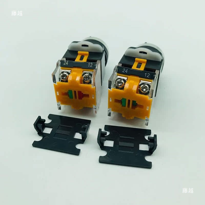 LA38-11X2 20X3旋转按钮开关2档3档按钮开关 22mm一开一闭 两常开