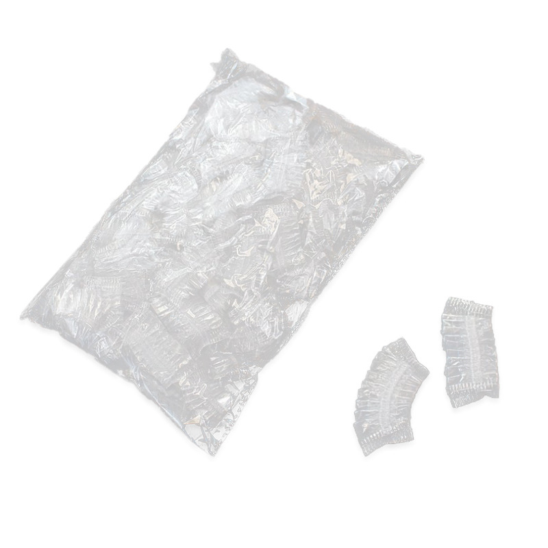 Disposable earmuffs 100 HDPE low-pressure material hair dyeing earmuffs bathing anti-water protective sleeve manufacturers wholesale