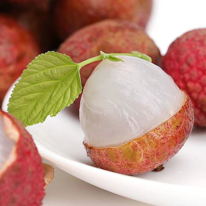 Lychee Picking Factory Wholesale Non-White Sugar Lychee Seasonal Fruit Whole Box Feizi Xiao Non-Wholesale Fresh Discovery Fast Delivery