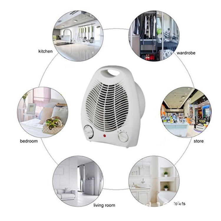 Small Electrical Appliances Cooling and Heating Dual-purpose Vertical Electric Fan Office Dormitory Household Quick-heating Air Heater Energy-saving Heater