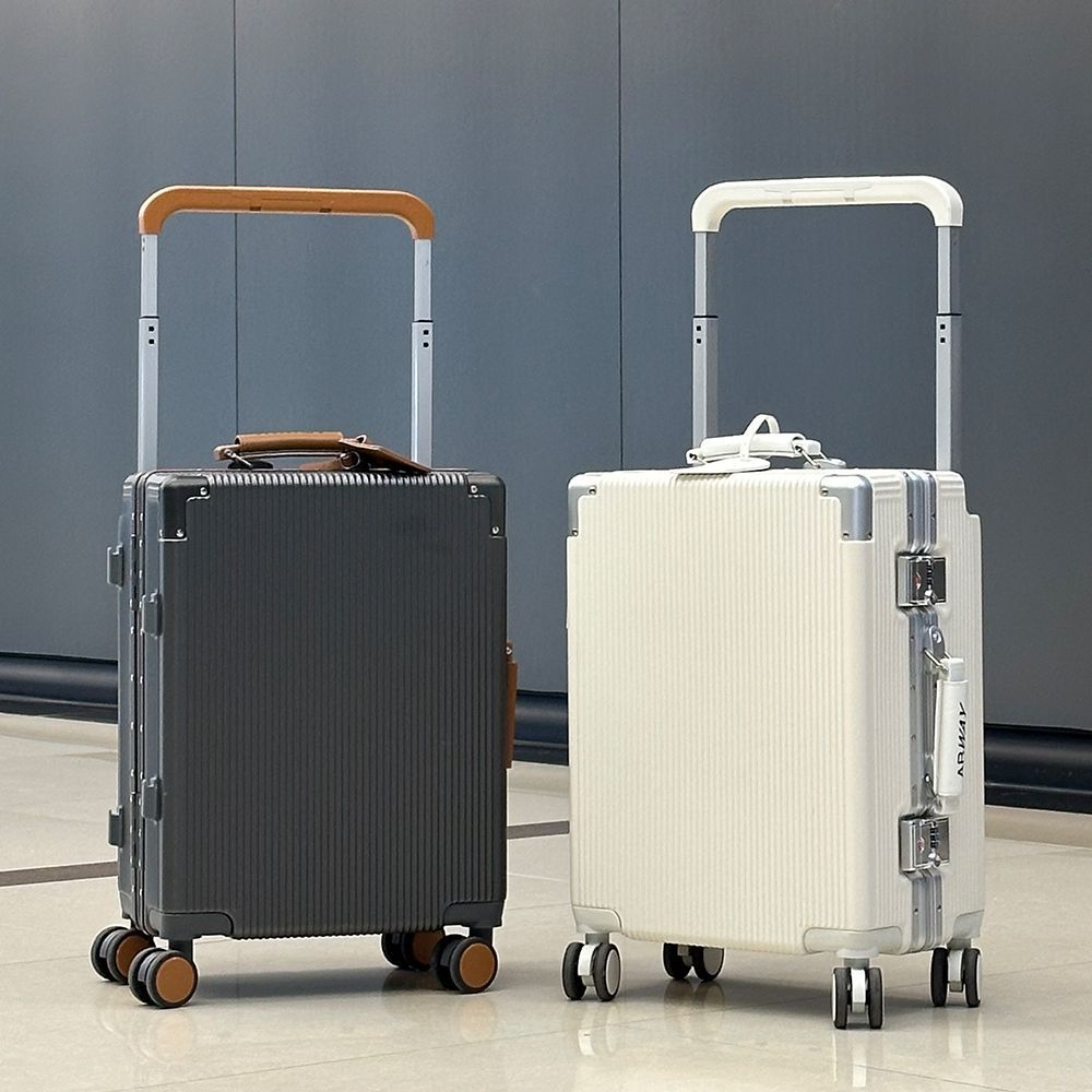 Алюминиевая рама чемодан для женщин 20 дюймов, чемодан с паролем, бесшумные универсальные колеса, широкий выдвижной механизм, мужской 24 дюйма