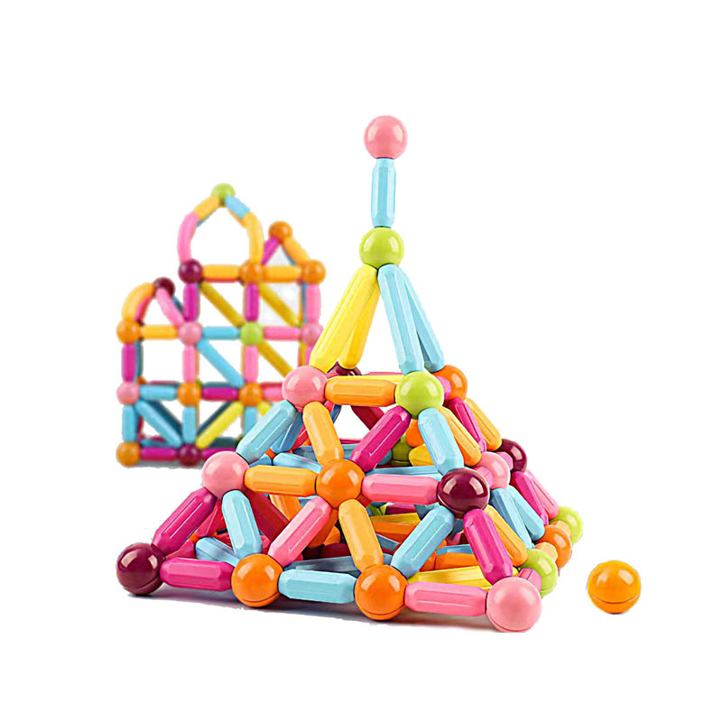 Children's Puzzle Building Blocks Toys Magnetic Stick Pieces Varied Build Jigsaw Puzzle Playground Gifts Teaching Aware Kindergarten Prizes