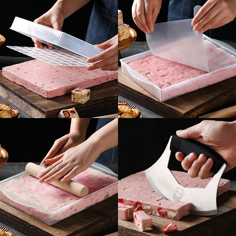 Snowflake crisp nougat mold plate handmade diy tools suit full set household non-stick cooling shaping active chassis