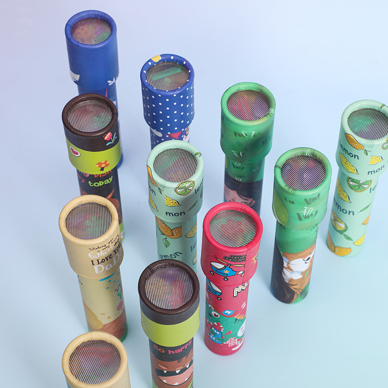 Large Rotating Kaleidoscope Magical Magic Versatile Interior View Kaleidoscope Children's Kindergarten Toys Gifts Wholesale