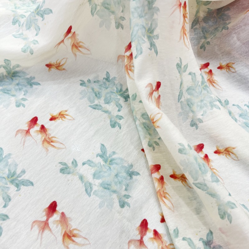 Gastrodia Reactive Digital Cotton Brocade Letter Strip Summer Children's Wear Hanfu Cheongsam Home Wear Fabric New Chinese Style National Style