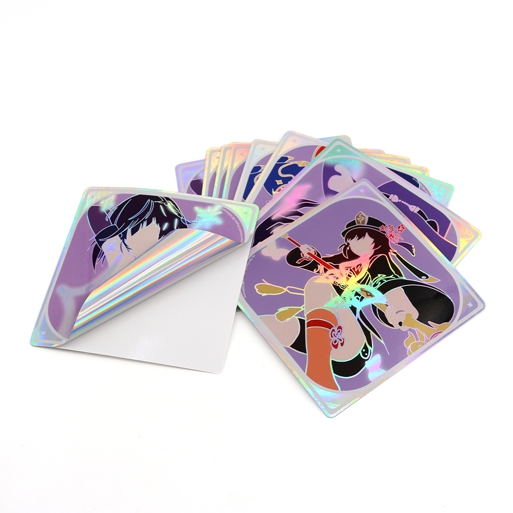 Manufacturer Cartoon Stickers Customized Plain Laser Waterproof Anime Girl Stickers Student Graffiti Decorative Pvc Stickers