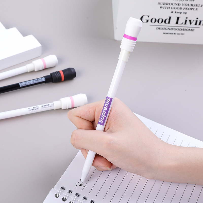 Rotary pen for beginners students Rotary pen decompression pen for primary and secondary school students competition Rotary pen can write chattering Net red style